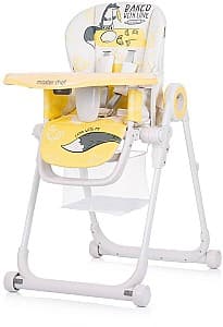 Стул для кормления с регулировкой по высоте Chipolino Master Chef  STHMC02304MA Yellow