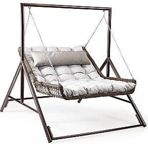 Balansoar de grădină Capri Bed Double Brown