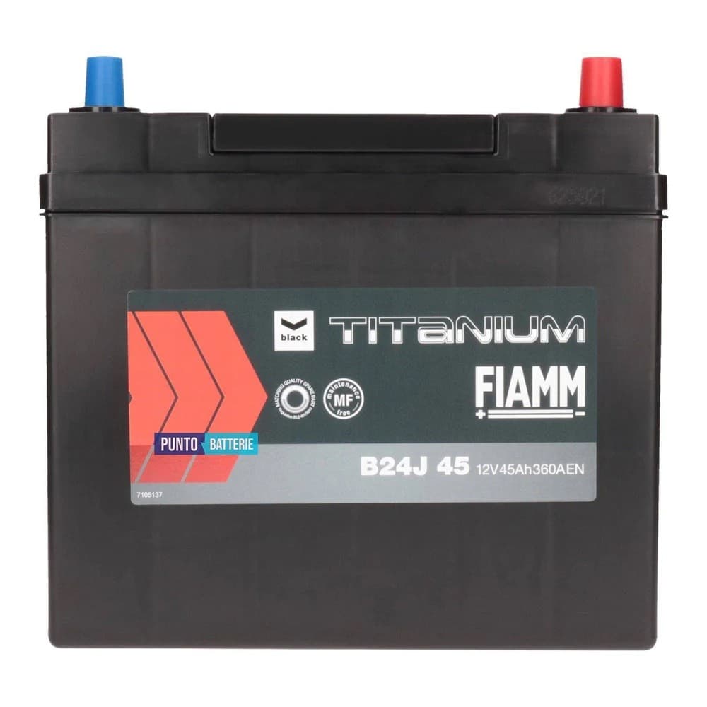 Автомобильный аккумулятор Fiamm Black Japan B24J 360A 45Ah P+ (7905172)