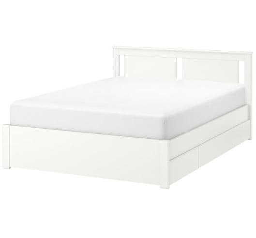 Кровать IKEA Songesand White 140×200 см