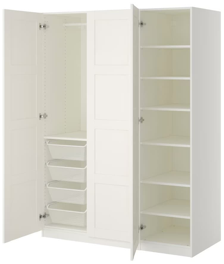 Dulap IKEA Pax 150x60x201 Alb/Bergsbo Alb