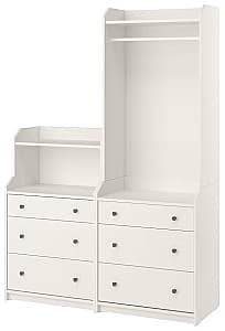 Antreu IKEA Hauga dulap deschis/1 polita 139x46x199 Alb