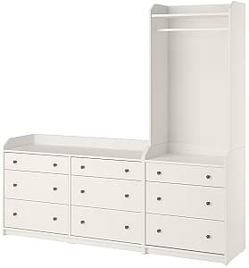 Antreu IKEA Hauga dulap deschis/1 polita 208x199 Alb