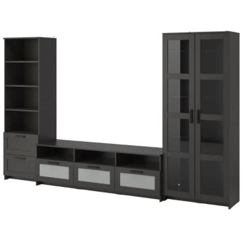 Стенка IKEA Brimnes Black 320x41x190 см