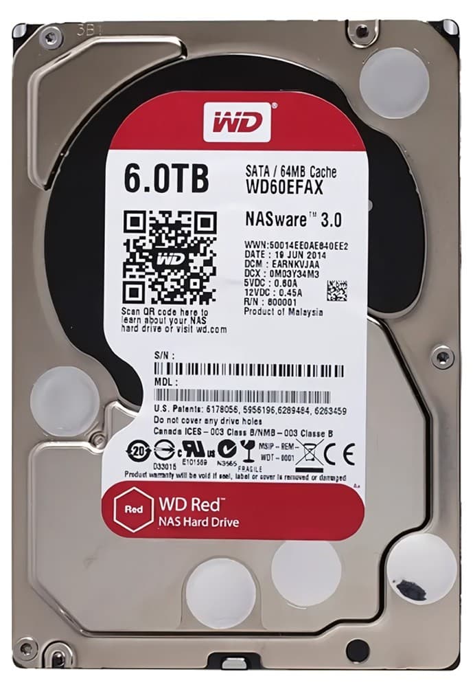 Жестки диск WESTERN DIGITAL Red 6TB (WD60EFAX)