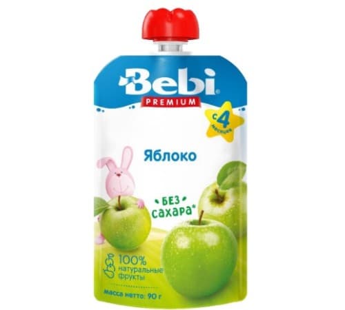 Piure pentru copii Bebi Mere (4m+) 90 gr