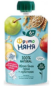 Piure pentru copii Frutoneanea Mere/banane/pere/cereale 90 gr (6 m+)