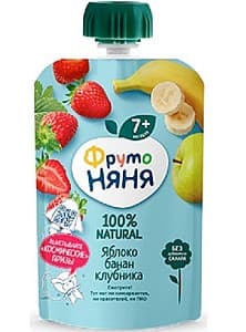 Piure pentru copii Frutoneanea Mere/banane/capsuni (7 luni+) 90 gr