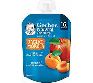 Пюре для детей Gerber Яблоко/Абрикос (6м+) 80 гр