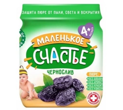 Piure pentru copii Malenikoe sceastie Prune 80 gr(4 m+)