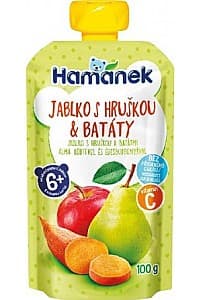 Piure pentru copii Hamanek Mere/pere/cartof dulce (6 luni+) 100 gr