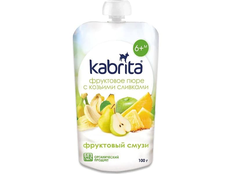 Пюре для детей Kabrita Фруктовый смузи-сливки