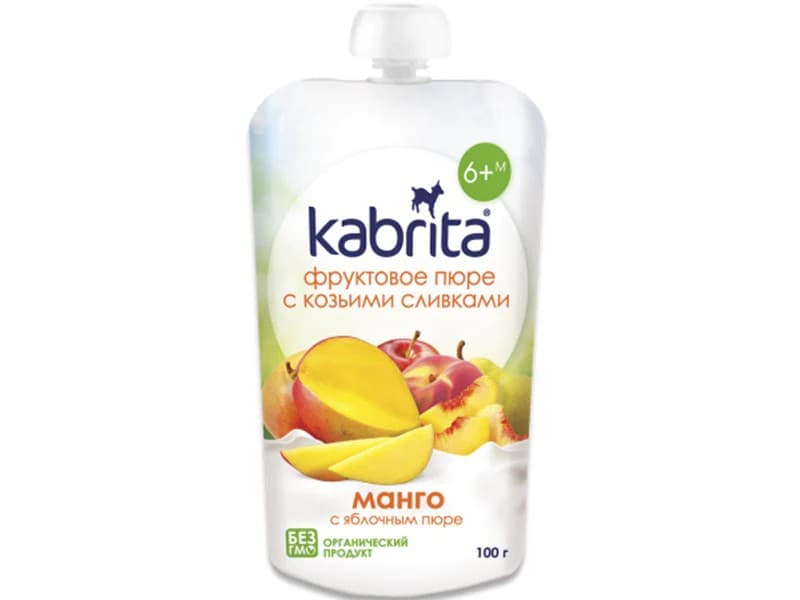 Пюре для детей Kabrita Манго-сливки