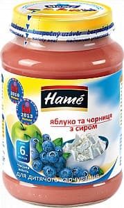 Пюре для детей Hame Черника с творогом 190г