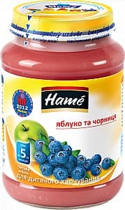 Пюре для детей Hame Яблоко-черника 190г