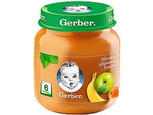 Piure pentru copii Gerber Mere-caise-banane 130g (12101684)