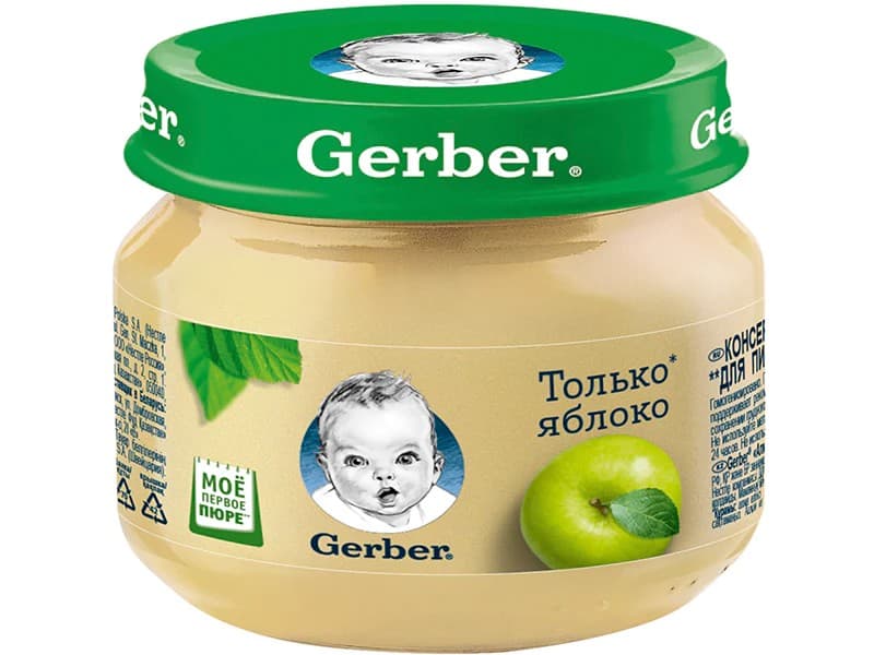 Пюре для детей Gerber яблоко 80г (12101673)