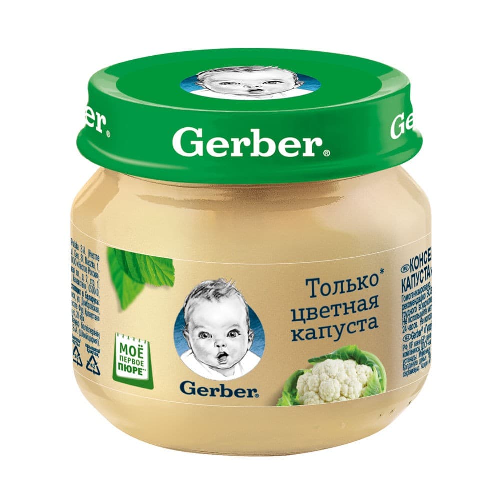 Пюре для детей Gerber цветная капуста 80г (12305884)