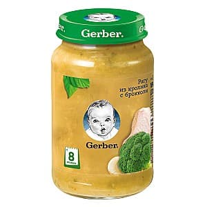 Piure pentru copii Gerber Ragu de iepure cu broccoli 190g (12395151)