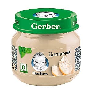 Пюре для детей Gerber Мясо из цыпленка 80г (12307205)