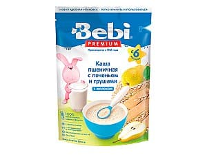 Terci pentru copii Bebi Premium grâu cu biscuiți și pere