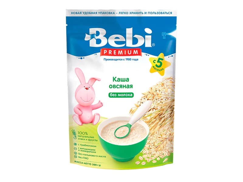 Каши для детей Bebi Premium овсяная