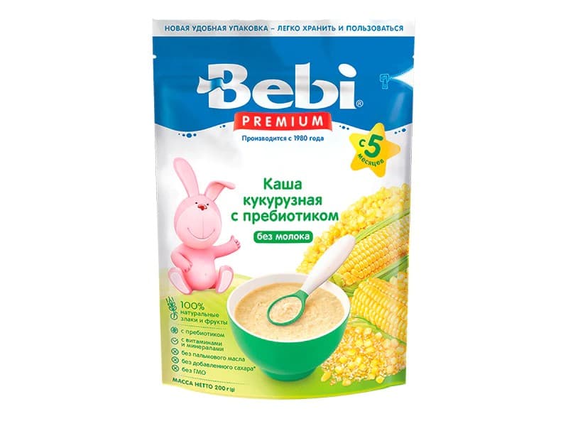 Terci pentru copii Bebi Premium porumb cu prebiotic