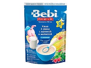 Каши для детей Bebi Premium 3 злака с малиной и мелиссой