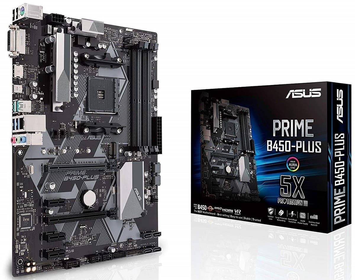 Материнская плата Asus PRIME B450-PLUS