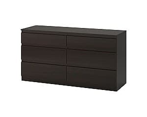 Комод IKEA Kullen black-brown 140x72 см