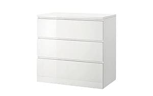 Комод IKEA Malm white 80×78 см (3 ящика)