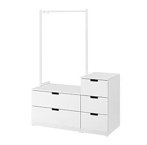 Комод IKEA Nordli  White (5 ящиков)