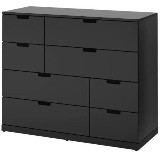 Comoda IKEA Nordli  Anthracite 120×99 cm (8 sertare)