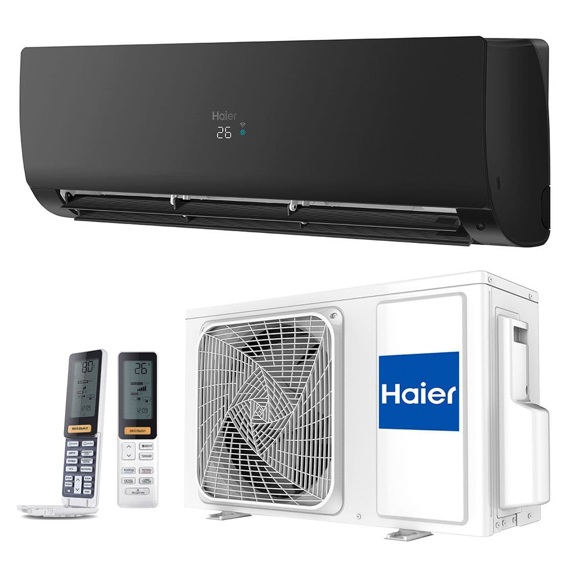 Aparat de aer conditionat Haier FLEXIS Plus DC Inverter Super Match AS50S2SF1FA-BH-1U50S2SJ2FA (black matt)