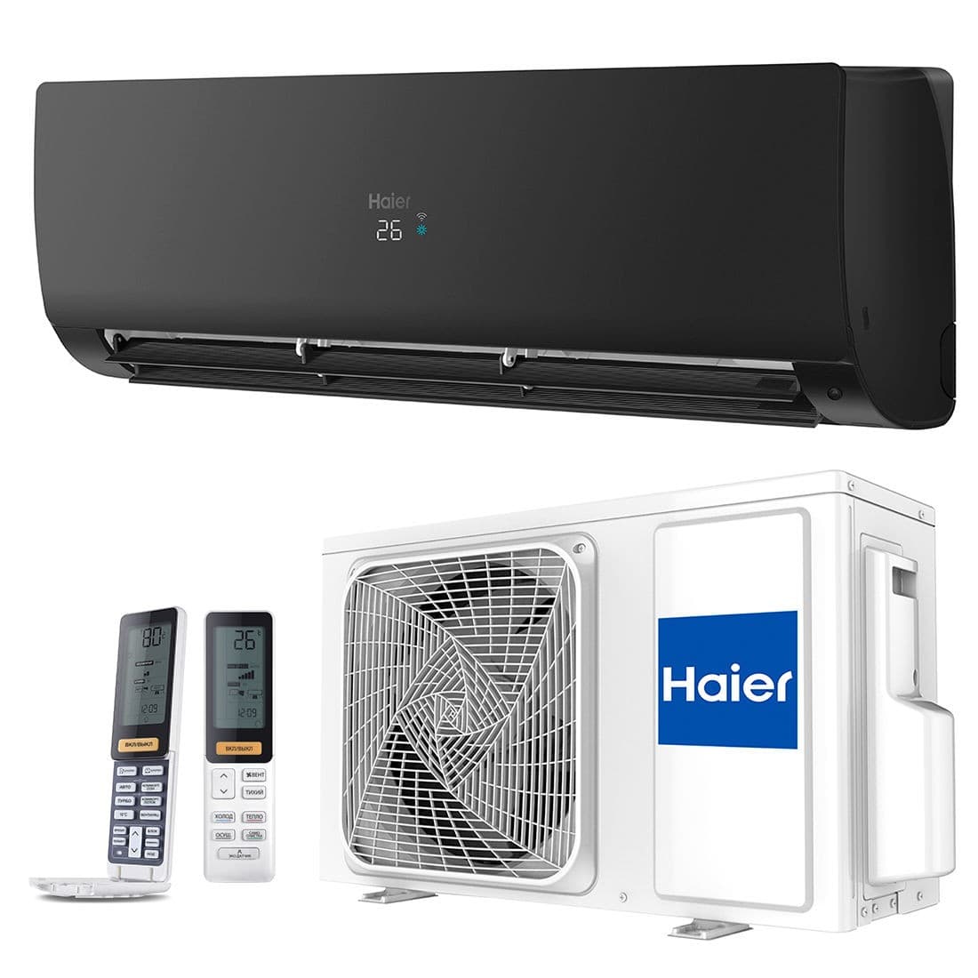 Кондиционер Haier FLEXIS Plus DC Inverter Super Match AS35S2SF1FA-BH-1U35S2SM1FA (black matt)