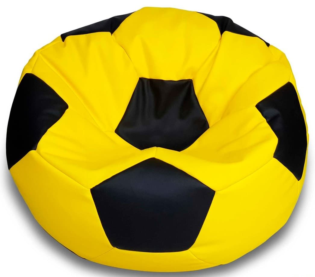 Пуф Beanbag Ares XXL Yellow Black