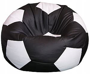 Fotoliu Beanbag Ares XXL Black White