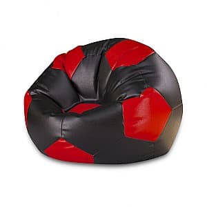 Fotoliu Beanbag Ares XXL Black Red