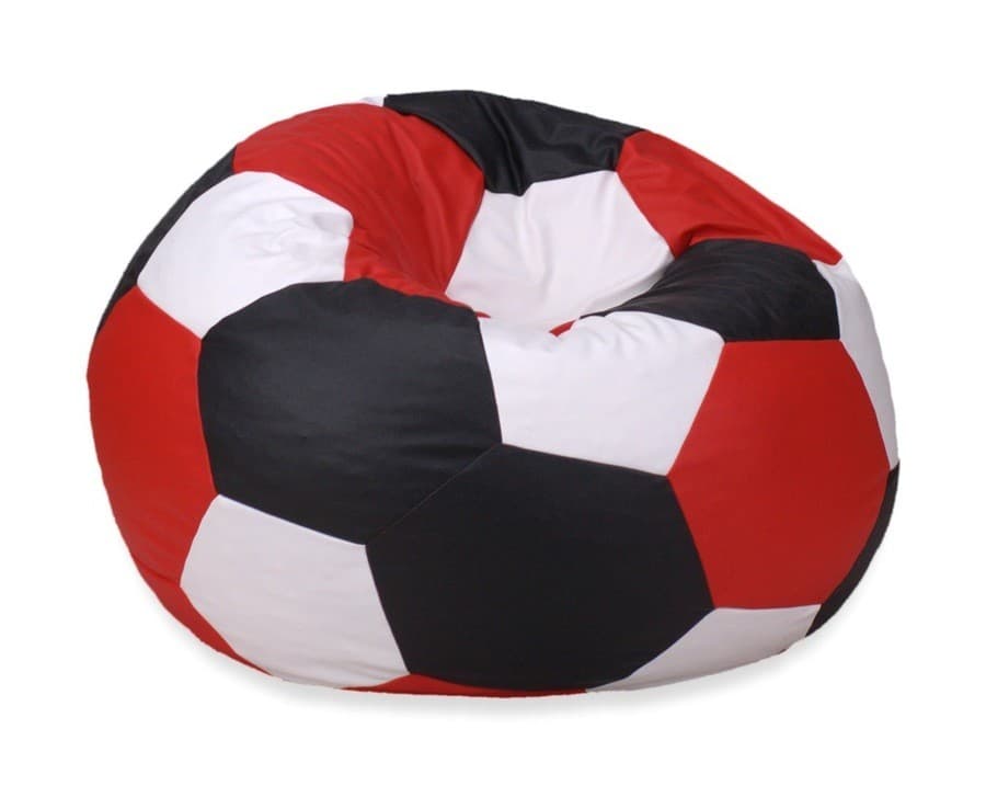 Fotoliu Beanbag Ares XXL Red White Black