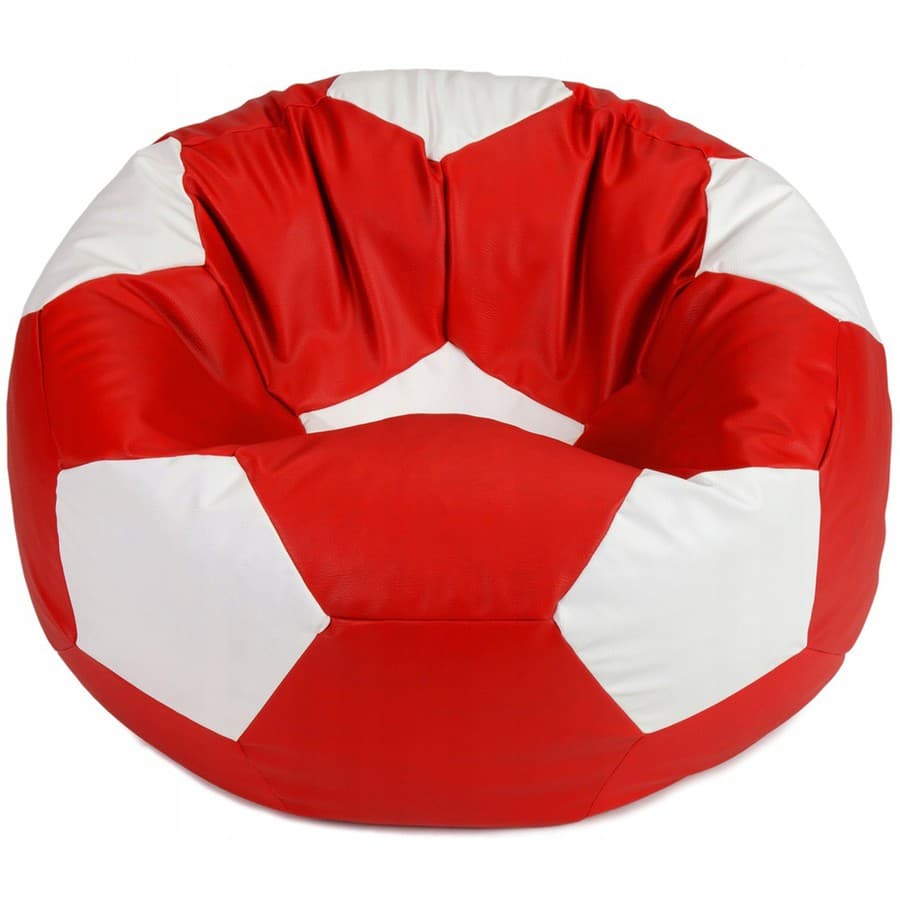 Fotoliu Beanbag Ares XXL Red White