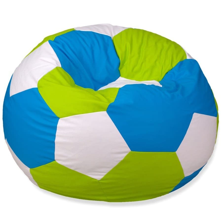 Fotoliu Beanbag Ares XXL Green White Blue