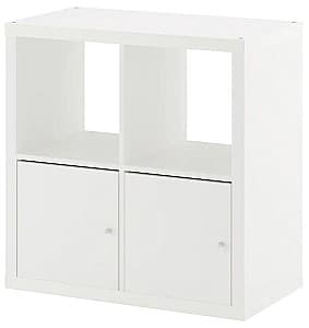 Etajera IKEA Kallax cu usi 77x77 Alb