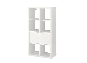 Etajera IKEA Kallax  glossy / white 77×147 cm