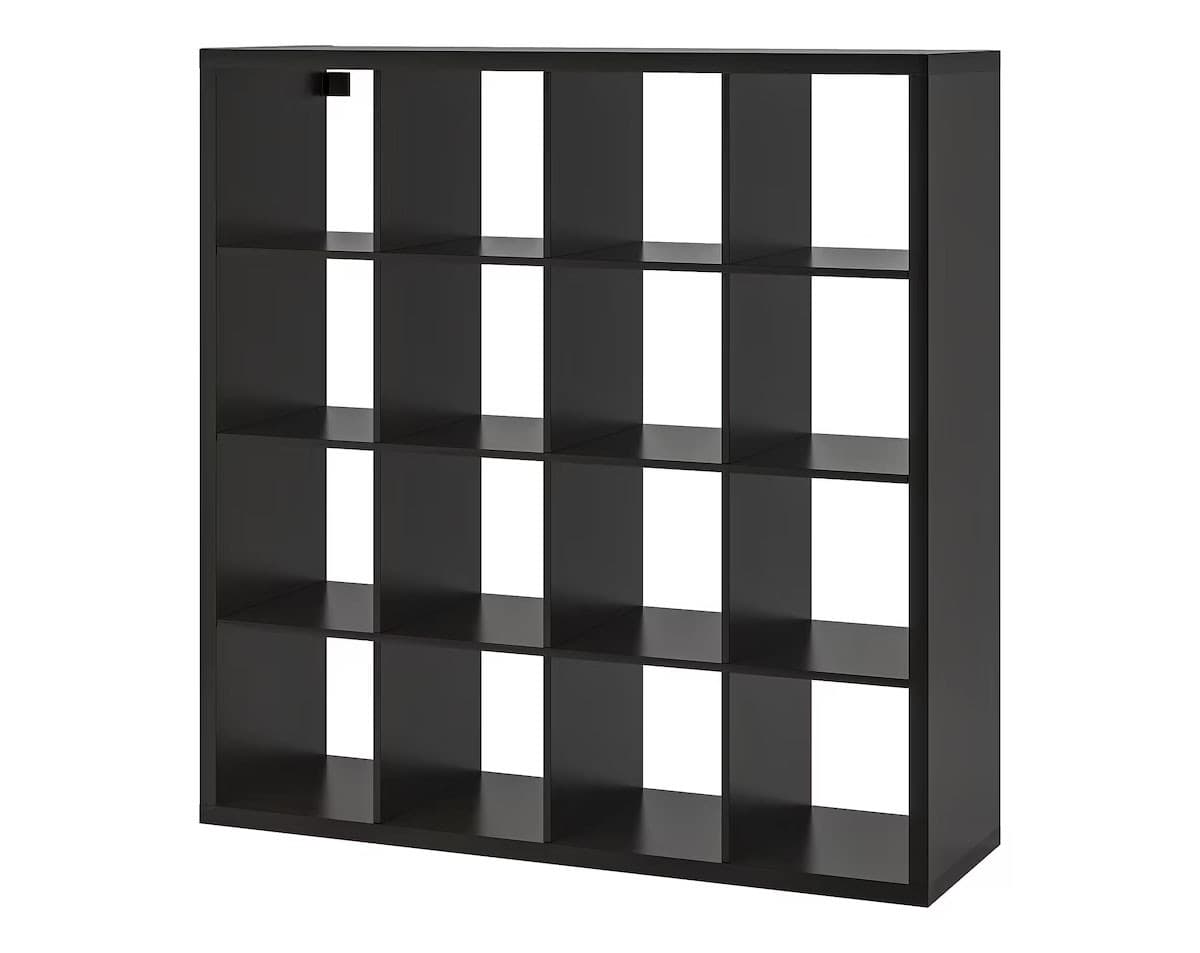 Стеллаж IKEA Kallax black-brown 147x147 см