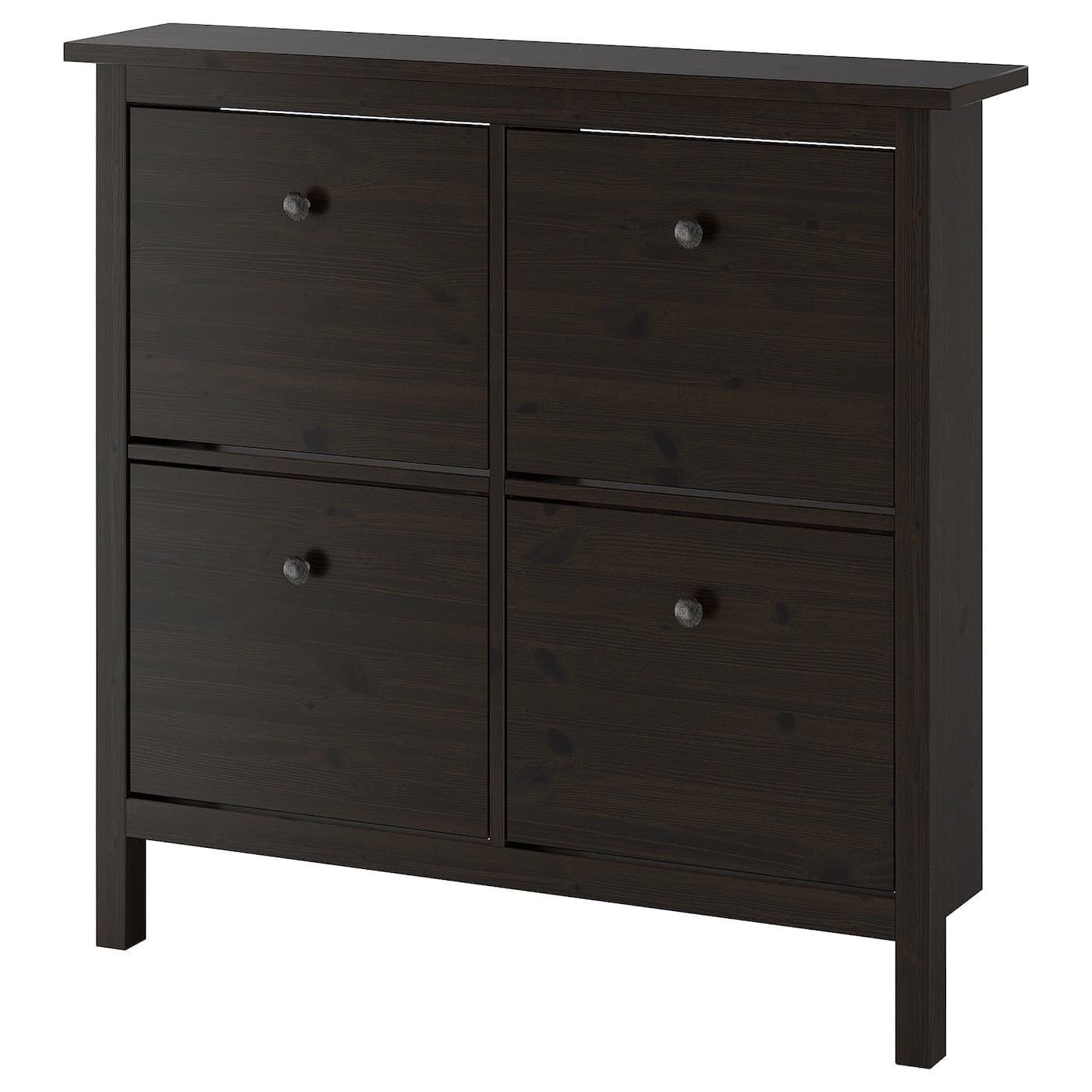 Обувница IKEA Hemnes 4 compartimente Black-Brown 107x101 cm