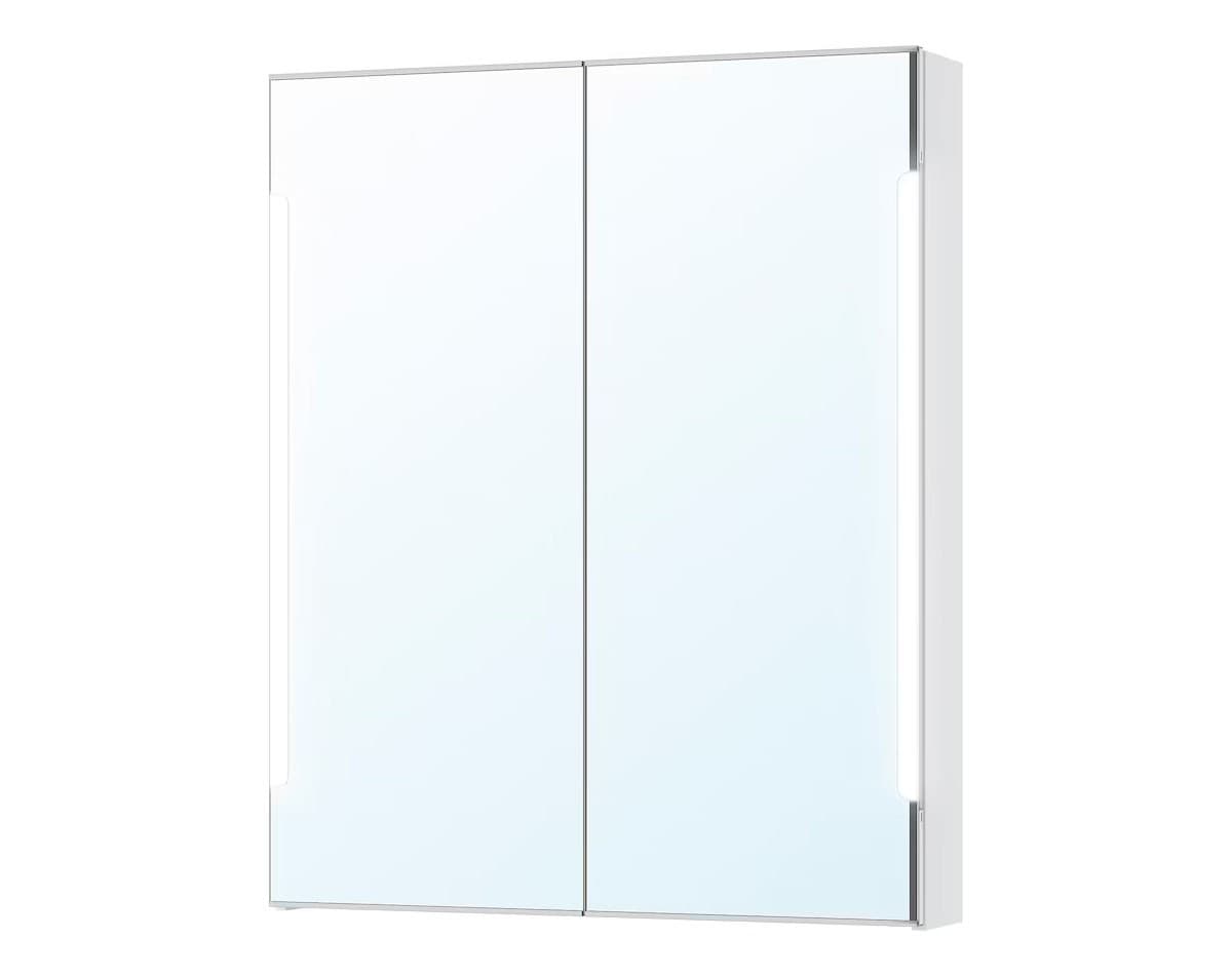 Зеркало для ванной IKEA Storjorm White 80x14x96 см