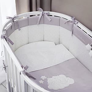 Lenjerie de pat pentru copii Perina Bambino Oval (BBO6.2-125x75) Gray