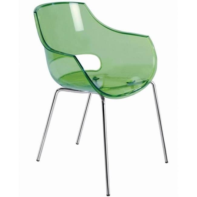 Scaun Papatya Opal Green/Chrome