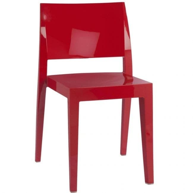 Scaun din plastic Papatya Gyza Red