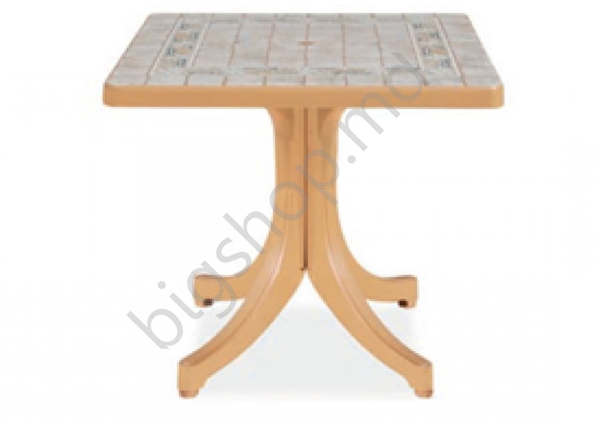 Masa Papatya Diva Teak 80x80